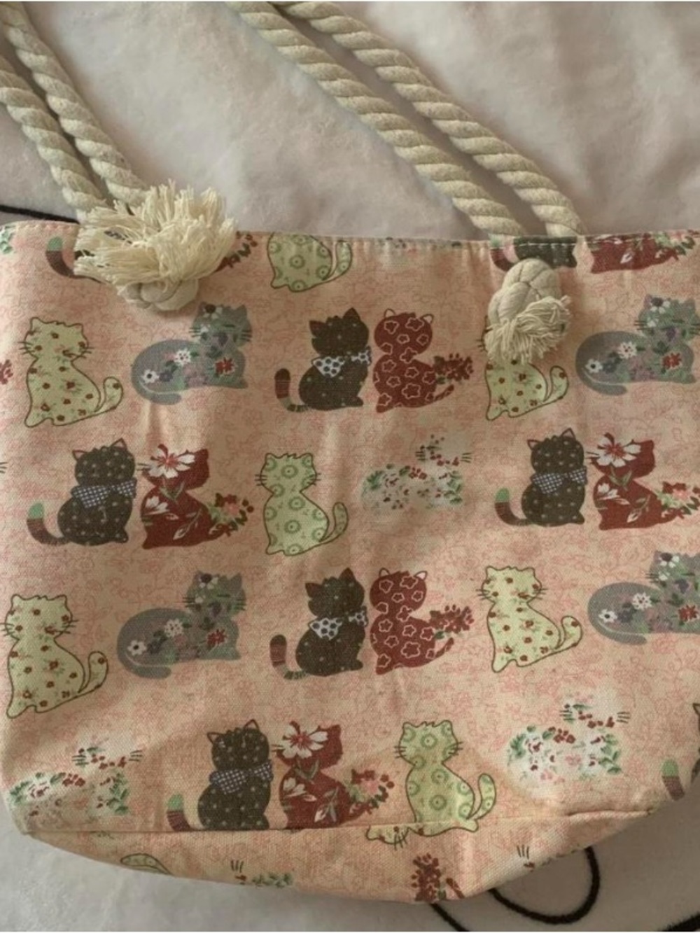 Pink Cat Tote - Picture 3 of 4